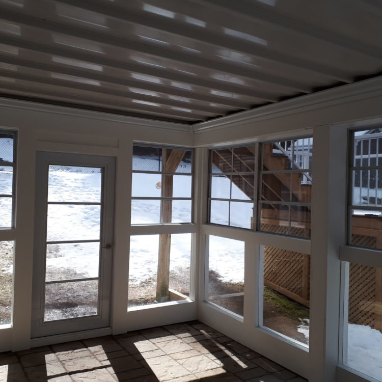 White Finish Screen Porch 1