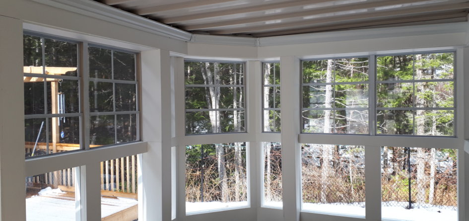 White Finish Screen Porch