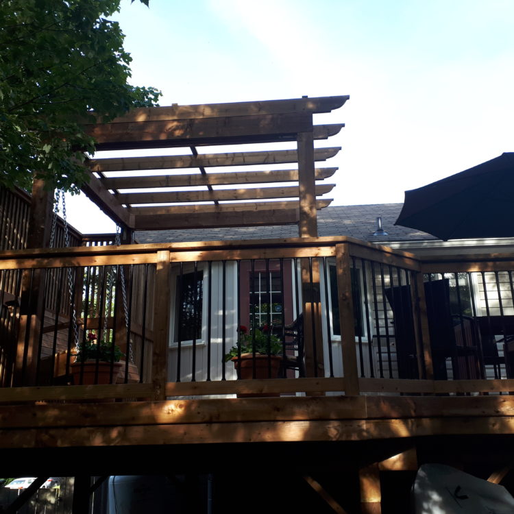 Deck With Built in Swing 5