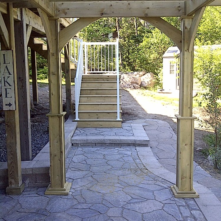 Under Deck Paver Patio 3