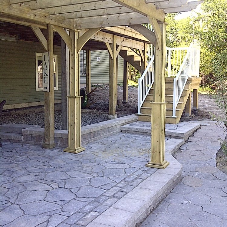 Under Deck Paver Patio