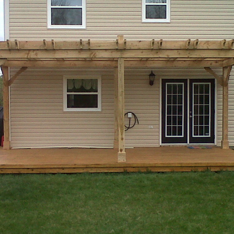 Large Pergola Dress Up a Flat Deck 4