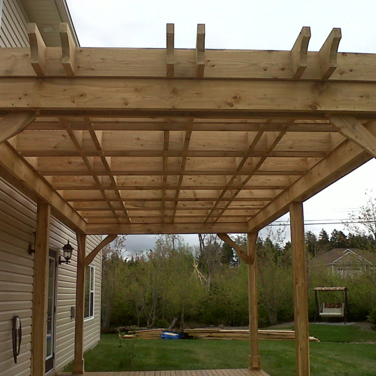 Large Pergola Dress Up a Flat Deck 2