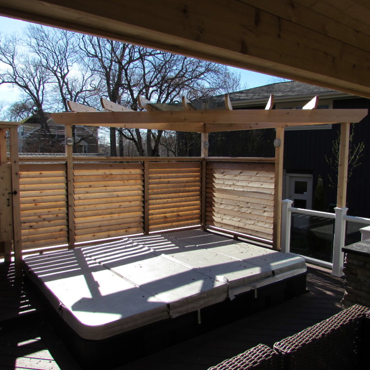 Hot Tub Privacy and Shade 3