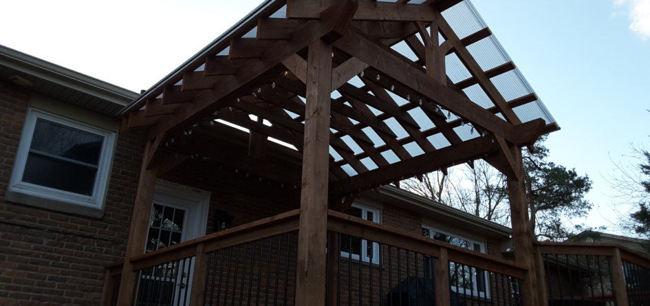 Acrylic Panel Pergola