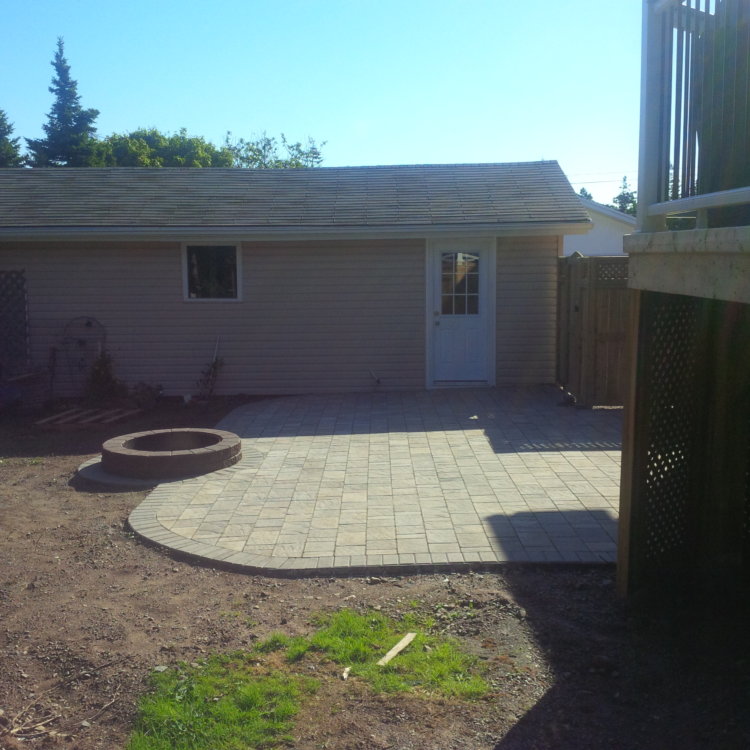 Stone Fire Pit Patio 1