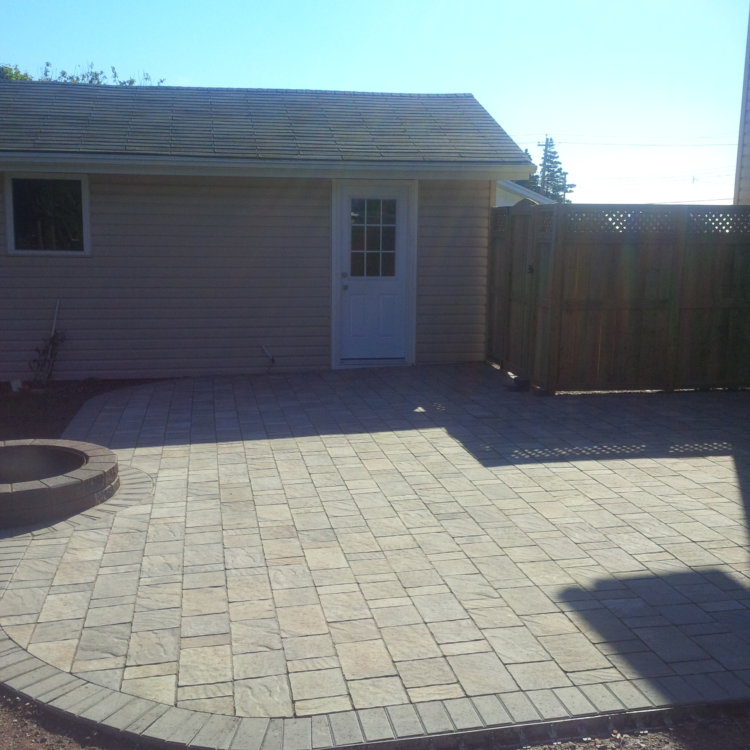 Stone Fire Pit Patio 2