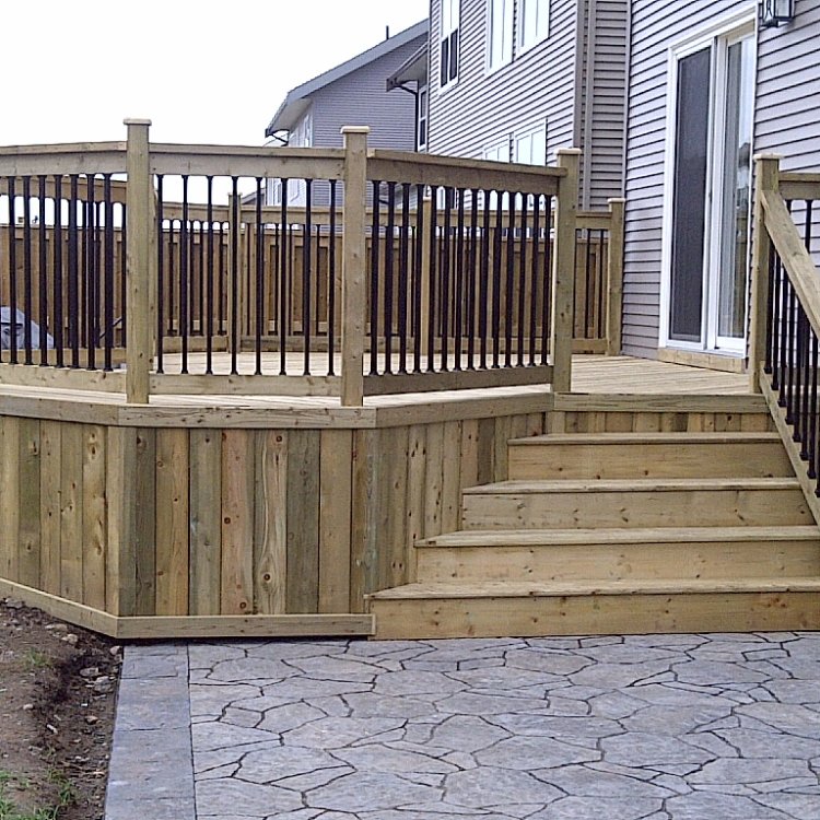 Flared Deck Stair Designs 2