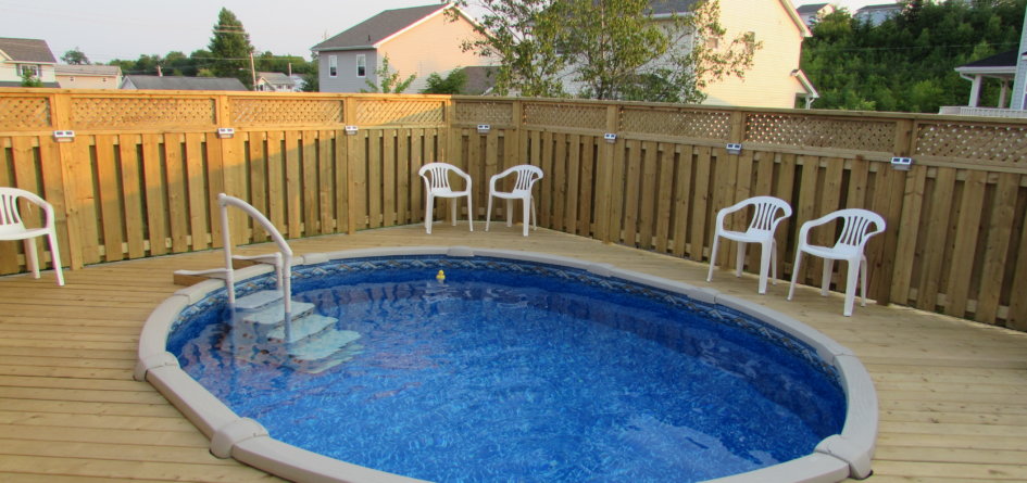 Round Above Ground Pool Deck