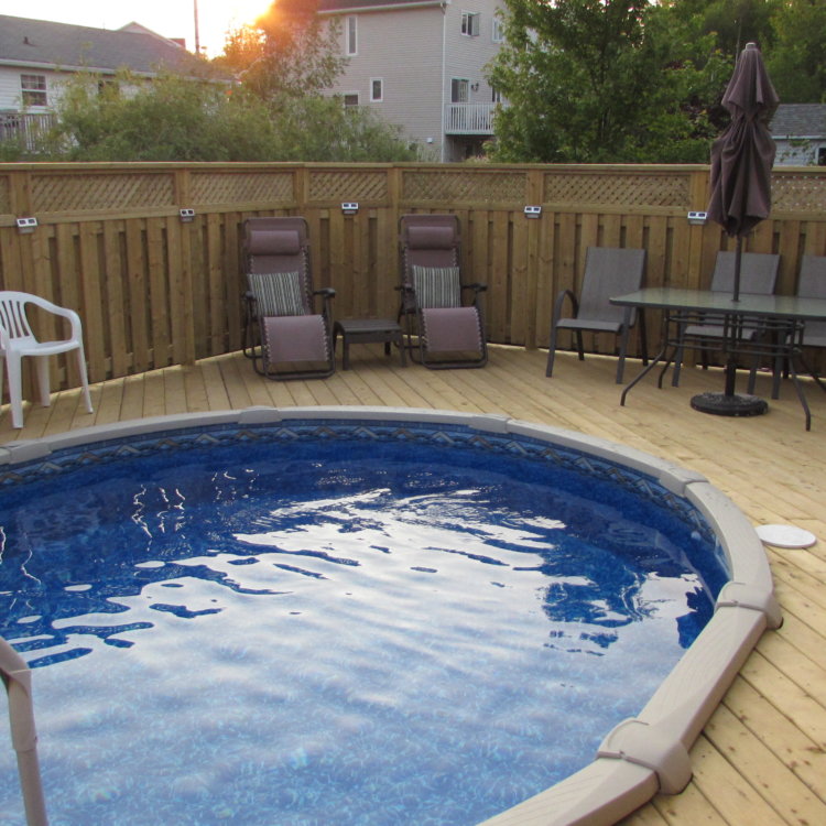 Round Above Ground Pool Deck 4