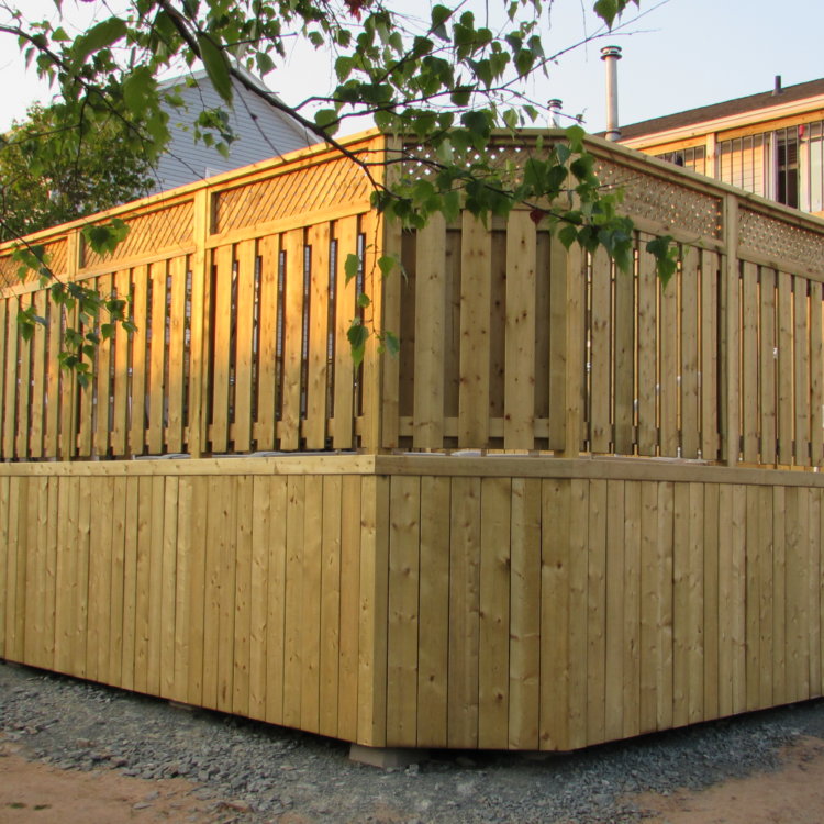 Round Above Ground Pool Deck 8