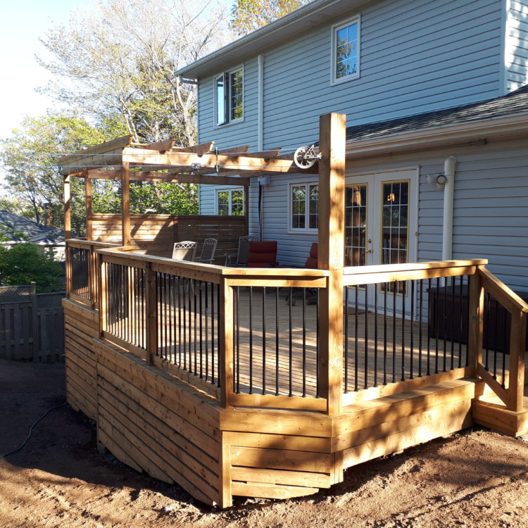 Brown Pressure Treated Deck 1