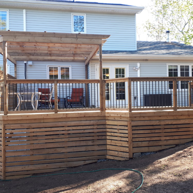 Brown Pressure Treated Deck 4