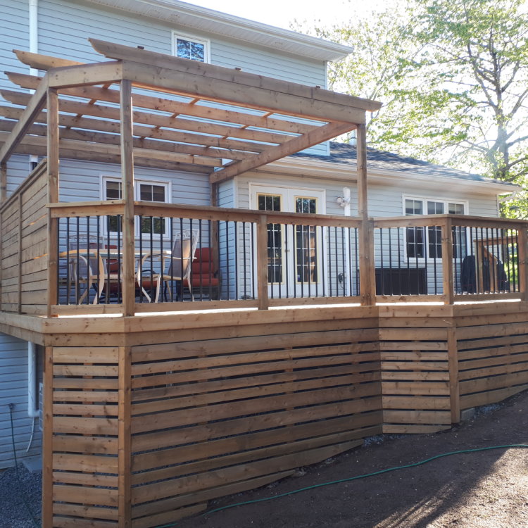 Brown Pressure Treated Deck 3