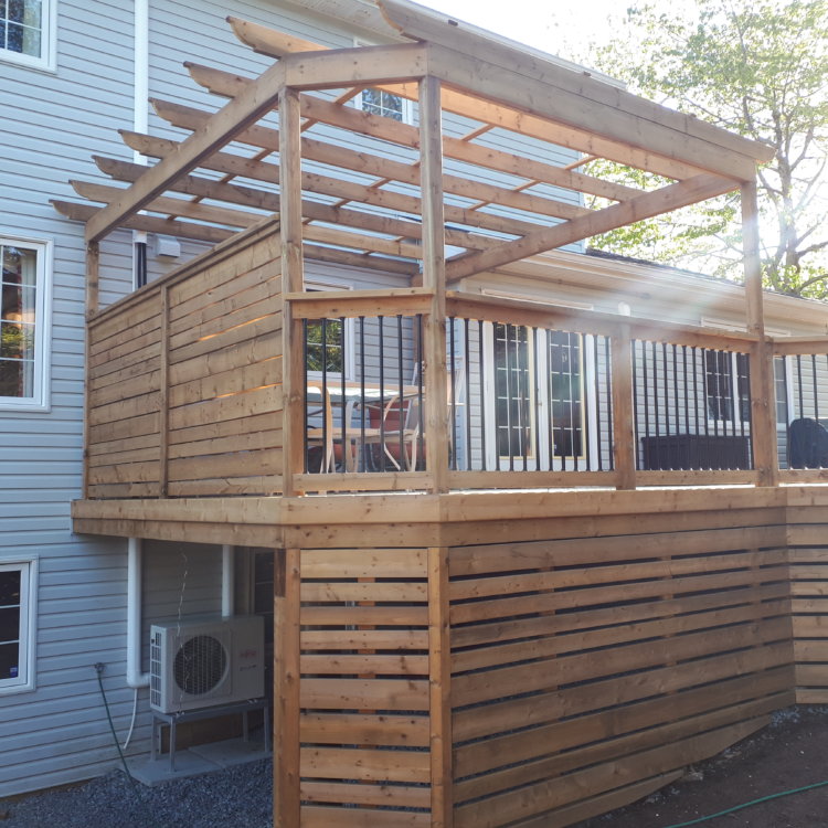 Brown Pressure Treated Deck 2