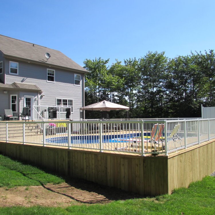 Rear Deck With Pool 6