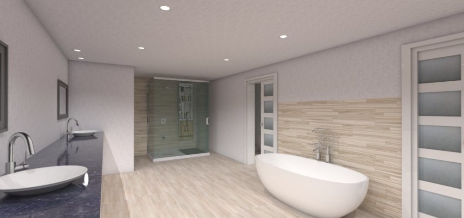 Master Ensuite in the Basement
