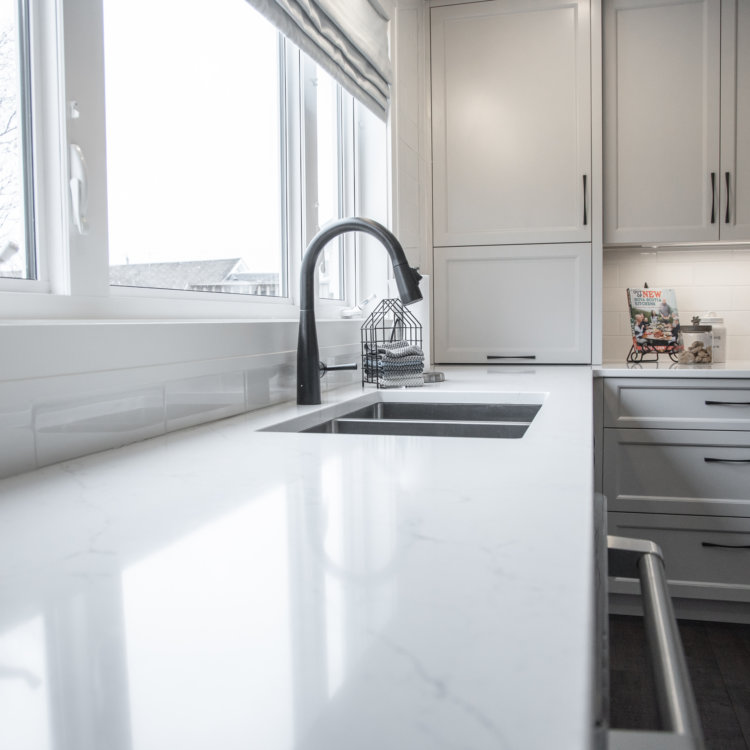 Kitchen With Chopping Block Counter 12