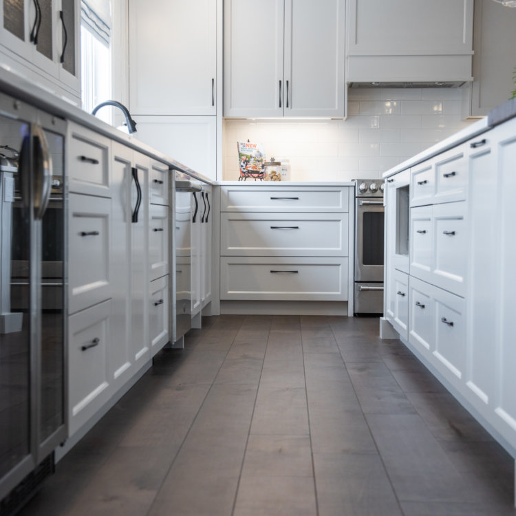 Kitchen With Chopping Block Counter 8