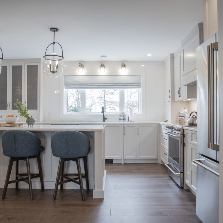 Kitchen With Chopping Block Counter 6