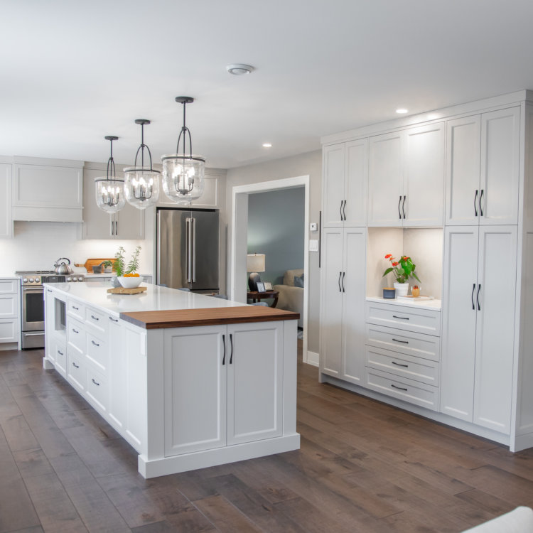 Kitchen With Chopping Block Counter 3