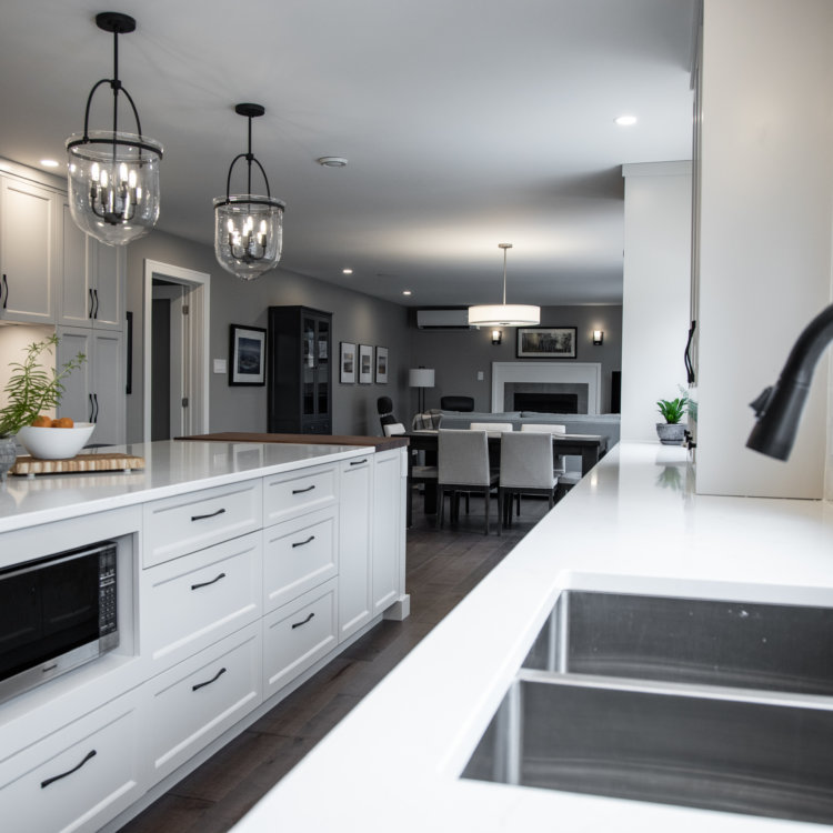 Kitchen With Chopping Block Counter 1