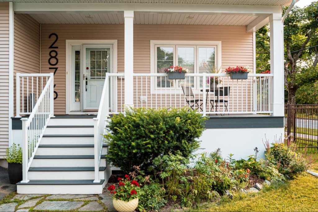 Front entrance of home