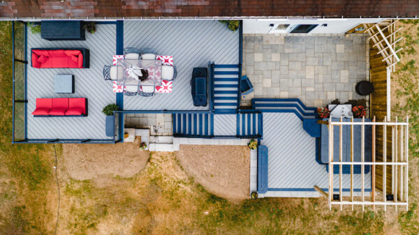 outdoor living shade structure project