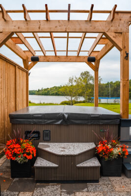 outdoor living shade structure project