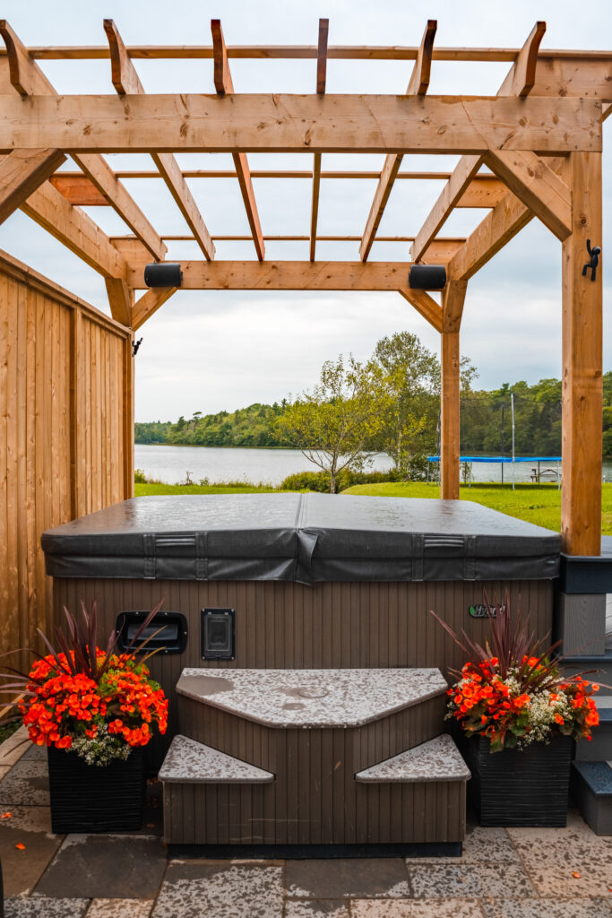 outdoor living shade structure project