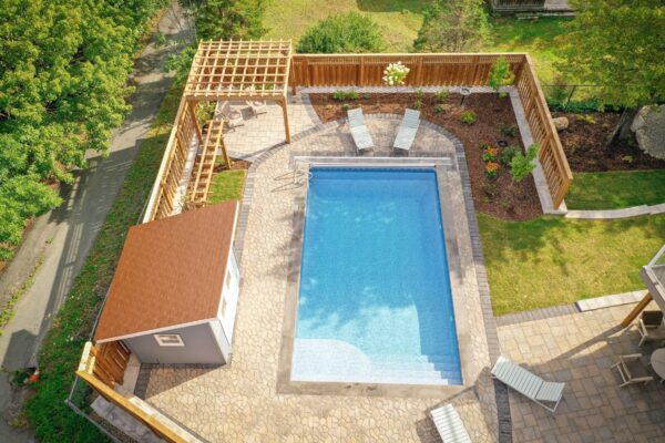 outdoor living shade structure project