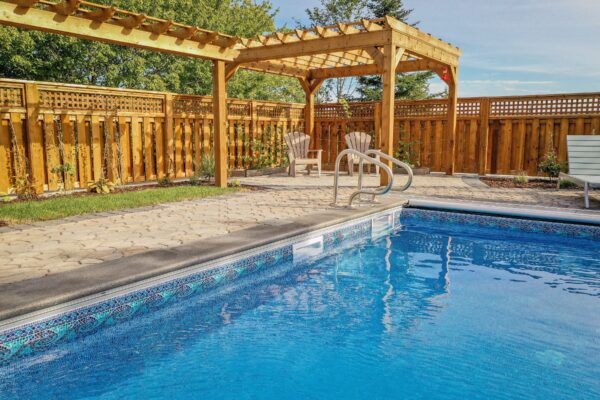 outdoor living shade structure project