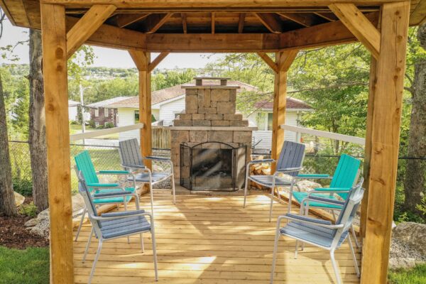 outdoor living shade structure project